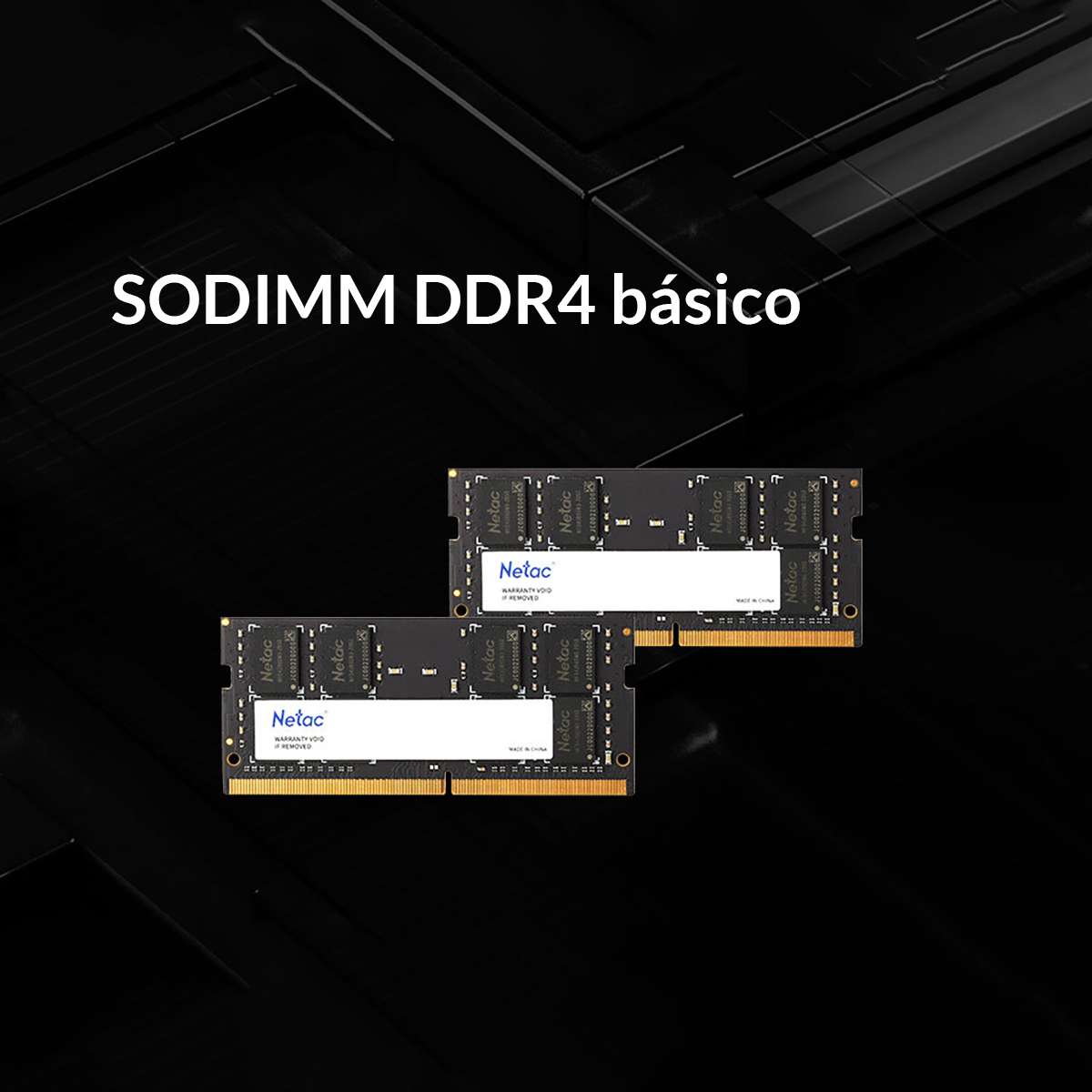 Memoria Ram 16GB DDR4 3200Mhz Netac Basic SODIMM  Para Notebook